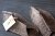Остромысые тапочки темно-серый войлок декор жемчужины серые
